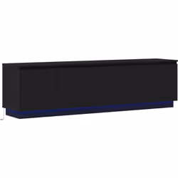 Ce meuble TV moderne en chêne noir combine style et fonctionnalité, rendant ton salon super tout en offrant un rangement mali ...