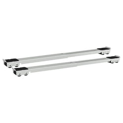 Socle pour machine à laver - vidaXL - Argenté - 72x5x45 cm - Acier inoxydable - Réglable en longueur - Anti-corrosion