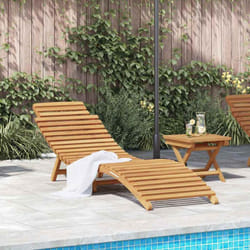 Vidaxl - Transat Marron 184 X 55 X 59 Cm Bois De Teck Massif