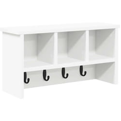 Vidaxl - Porte-manteau mural Blanc 50 x 16 x 26 cm Bois d'ingénierie