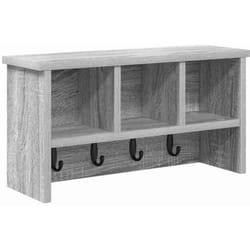 Porte-manteau mural avec étagère Sonoma gris 50 x 16 x 26 cm vidaXL