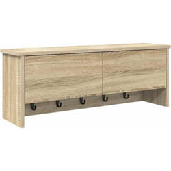 Vidaxl - Porte-manteau mural avec étagère Chêne sonoma 80 x 20 x 30 cm