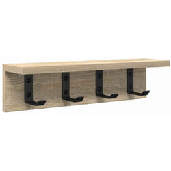 Porte-manteau mural Chêne sonoma 40 x 10.5 x 10.5 cm vidaXL