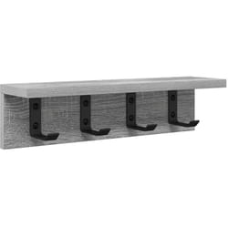 Porte-manteau mural Sonoma gris 40 x 10.5 x 10.5 cm vidaXL