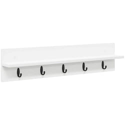 Vidaxl - Porte-manteau mural Blanc 80 x 10.5 x 18 cm Bois d'ingénierie