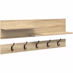 Découvre ce Porte-Manteau Mural avec Rangement ! Pratique et stylé, il est parfait pour n'importe quel couloir moderne. Sa fo ...