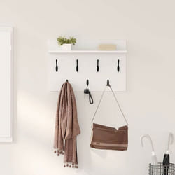 Vidaxl - Porte-manteau Mural Blanc 60 X 40 X 12 Cm Bois D'Ingénierie