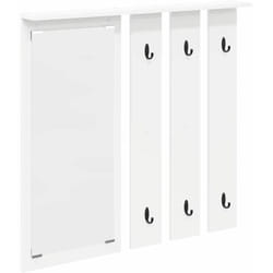 Porte-manteau mural Blanc 84 x 10 x 80 cm Bois d'ingénierie vidaXL