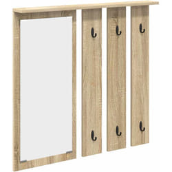 Vidaxl - Porte-manteau mural avec étagère Chêne sonoma 84 x 10 x 80 cm