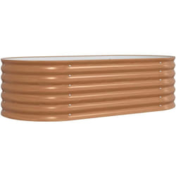 Jardinière surélevée Marron 160 x 80 x 44 cm Acier vidaXL