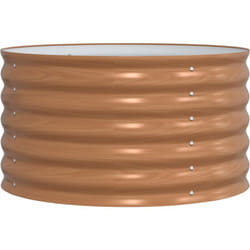 Vidaxl - Lit de jardin surélevé marron avec finition bois 80x80x44 cm en acier