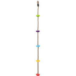 Corde d'escalade pour enfants avec plateformes de 200 cm vidaXL
