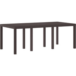 Vidaxl - Table de jardin Marron 200x100x73 cm en poly rattan