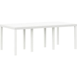 Vidaxl - Table de jardin Blanche 200x100x73 cm en poly rattan