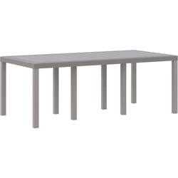 Vidaxl - Table de jardin Gris clair 200x100x73 cm Poly Rattan