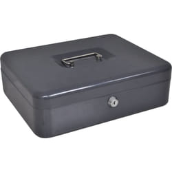 Vidaxl - Coffre-fort portable Gris foncé Acier Moyen Coffre-fort portable