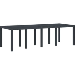 Vidaxl - Table de jardin Anthracite 250x100x73 cm en Poly Rattan
