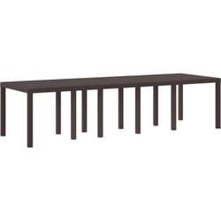 Vidaxl - Table de Jardin Brune 300x100x73 cm Poly Rattan