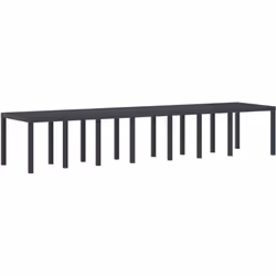 Cette Table de Salle à Manger de Jardin Moderne est le top en matière de style extérieur contemporain. Sa forme rectangulaire ...
