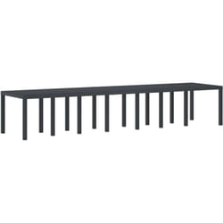 Vidaxl - Table de Jardin Anthracite 400 x 100 x 73 cm polyrotin