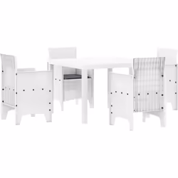 Cet ensemble de salle à manger de jardin stylé donne un coup de frais à ton espace extérieur tout en étant pratique. Fait en ...