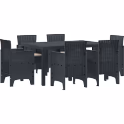 Cet ensemble de salle à manger de jardin mélange parfaitement le style et la praticité pour les repas en extérieur. Avec son  ...