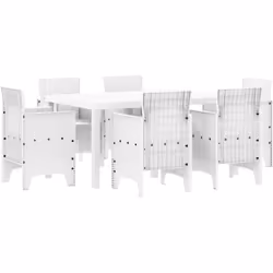 Cet ensemble de salle à manger de jardin allie style et praticité, parfait pour des repas en extérieur décontractés. Avec son ...