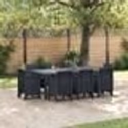vidaXL Ensemble de salle à manger de jardin 9 pcs Anthracite