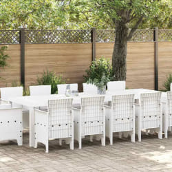 vidaXL Ensemble de salle à manger pour jardin avec coussin 13 pcs