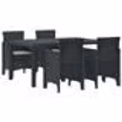 vidaXL Ensemble de Repas de Jardin 5 pcs Anthracite 150 x 100 x 73 cm