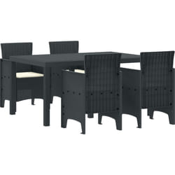 Vidaxl - Ensemble de Salle à Manger 5 pcs Anthracite 150 x 100 x 73 cm