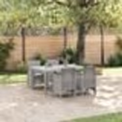 vidaXL Ensemble de salle à manger de jardin 5 pcs Gris clair