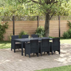 vidaXL Ensemble de salle à manger de jardin 7 pcs Anthracite