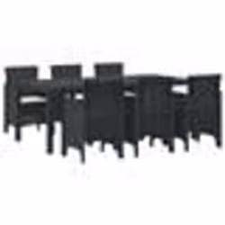 vidaXL Ensemble de salle à manger de jardin 7 pcs Anthracite