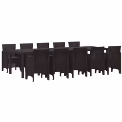 Ce set de salle à manger d'extérieur avec un design ergonomique fusionne parfaitement la simplicité et la fonctionnalité du m ...