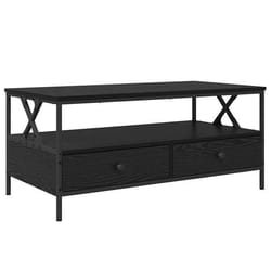 Vidaxl - Table Basse Chêne Noir 100 X 51 X 45 Cm Bois D'Ingénierie