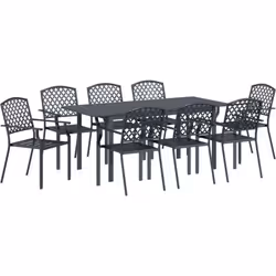 Cet ensemble de meubles de jardin moderne est un choix sympa et pratique pour n'importe quel coin extérieur. Avec sa forme re ...