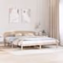 vidaXL Cadre de lit avec tête de lit 180x200 cm en bois massif de pin 872053