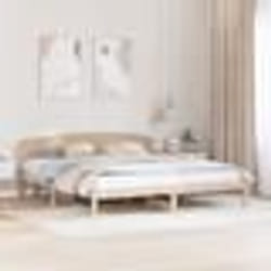 vidaXL Cadre de lit avec tête de lit 180x200 cm en bois massif de pin 872053