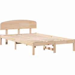 Ce cadre de lit plateforme associe robustesse et style simple, offrant une solution de sommeil sans stress pour les adultes.  ...