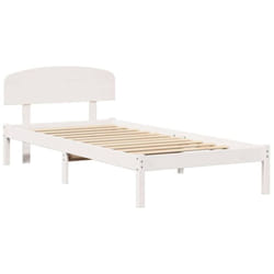 Cadre de lit Blanc 80 x 200 cm Bois de pin massif Vidaxl