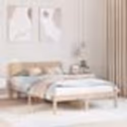 vidaXL Cadre de Lit avec Headboard 120x190 cm Bois de Pin Massif 872116