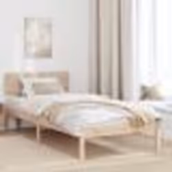 vidaXL Cadre de Lit avec Tête de Lit 80x200 cm Bois de pin massif 872125