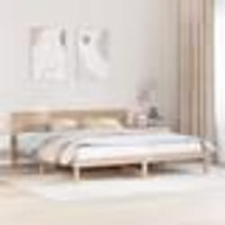 vidaXL Cadre de Lit en Bois de Pin Bois naturel Bois de pin massif 872176