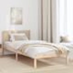 vidaXL Cadre de Lit en Bois de Pin Naturel Bois Massif 80 x 200 cm 872203