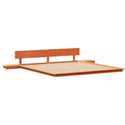 Cadre de lit Marron 200 x 200 cm bois vidaXL
