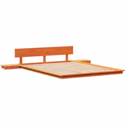 Ce cadre de lit au sol apporte une ambiance japonaise stylée, alliant simplicité et fonctionnalité grâce à son design. Fabriq ...