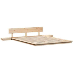 Cadre de lit Marron 140 x 200 cm bois Vidaxl