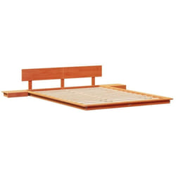 Cadre de lit Marron 140 x 200 cm bois Vidaxl