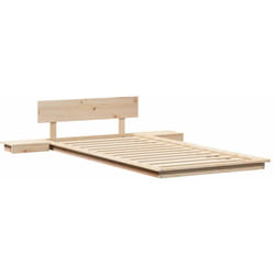 Cadre de lit Marron 100 x 200 cm bois Vidaxl